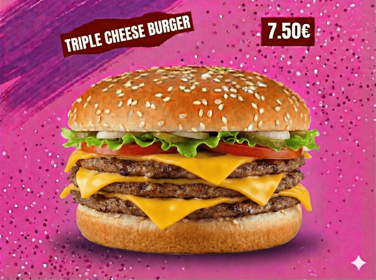 Triple Cheese Burger